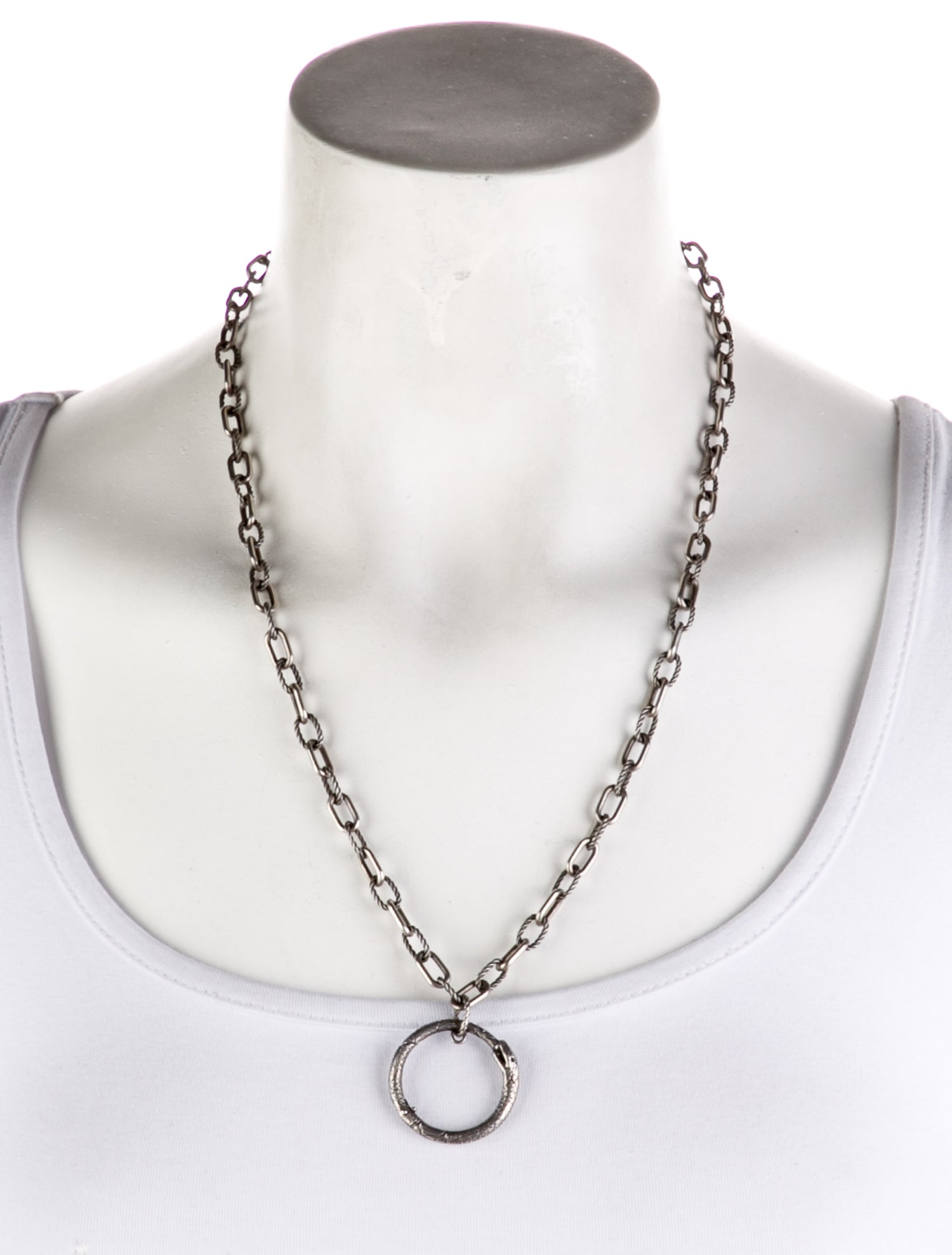 Gucci Ouroboros Snake Pendant Necklace